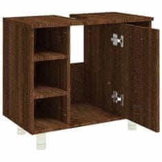 Vidaxl Koupelnová skříňka hnědý dub 60 x 32 x 53,5 cm kompozitní dřevo