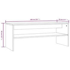 Greatstore Konferenční stolek hnědý dub 100 x 40 x 40 cm kompozitní dřevo