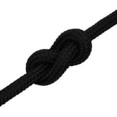 Greatstore Pracovní lano černé 18 mm 25 m polyester