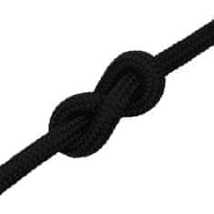 Greatstore Pracovní lano černé 20 mm 50 m polyester