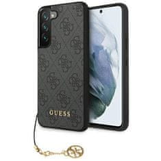 Guess GUHCS23SGF4GGR hard silikonové pouzdro Samsung Galaxy S23 5G grey 4G Charms Collection