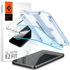 Spigen Celoplošné tvrzené sklo Spigen GLAS.TR "EZ FIT" 2BALENÍ Samsung Galaxy S23 PLUS 5G Clear