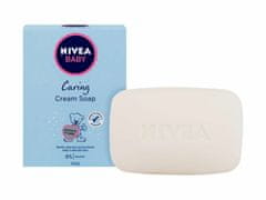 Nivea 100g baby caring cream soap, tuhé mýdlo