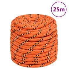 Vidaxl Lodní lano oranžové 16 mm 25 m polypropylen