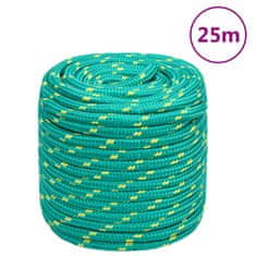 Greatstore Lodní lano zelené 18 mm 25 m polypropylen