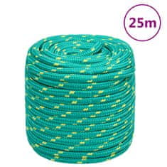 Greatstore Lodní lano zelené 16 mm 25 m polypropylen
