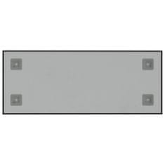 Greatstore Nástěnná magnetická tabule černá 50 x 20 cm tvrzené sklo