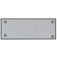 Greatstore Nástěnná magnetická tabule černá 80 x 30 cm tvrzené sklo