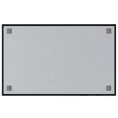 Greatstore Nástěnná magnetická tabule černá 80 x 50 cm tvrzené sklo