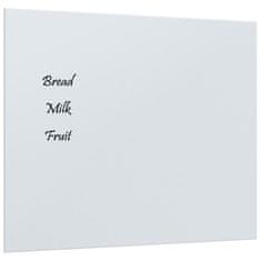 Greatstore Nástěnná magnetická tabule bílá 60 x 50 cm tvrzené sklo