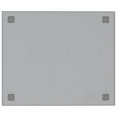 Greatstore Nástěnná magnetická tabule bílá 60 x 50 cm tvrzené sklo