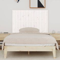 Vidaxl Nástěnné čelo postele bílé 140 x 3 x 90 cm masivní borové dřevo