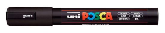 UNI Mitsubishi Penci Popisovač "Posca PC-5M", černá, 1,8-2,5 mm, 1 ks