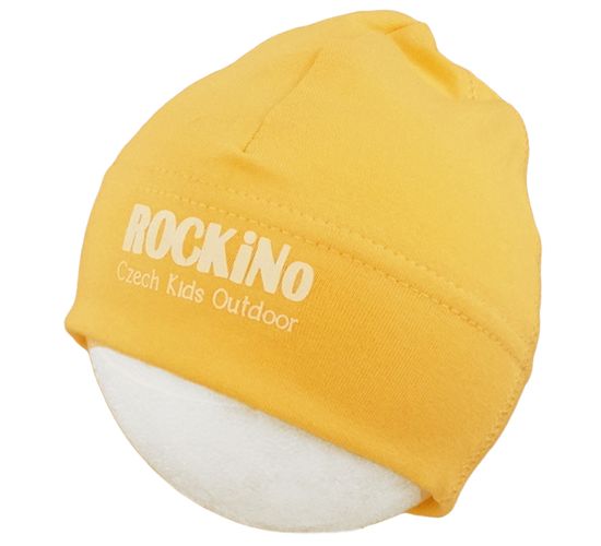 ROCKINO Dětská čepice jaro/podzim vzor 5411 - žlutá