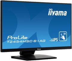 iiyama 24" T2454MSC-B1AG - IPS,FullHD,5ms,250cd/m2, 1000:1,16:9,VGA,HDMI,repro.