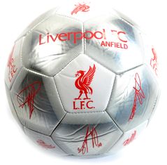 FotbalFans Fotbalový míč Liverpool Silver Podpisy, vel. 5