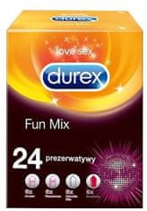 Durex Durex FUN MIX 4 druhy kondomová sada 24 ks.