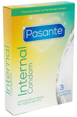 Pasante PASANTE Internal Condom dámské kondomy 3 ks