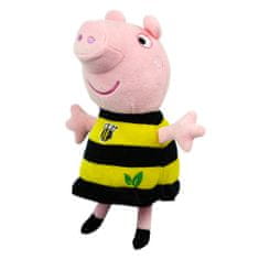 BENEŠ a LÁT a.s. PEPPA PIG Eco plyšová Peppa 20 cm včelkové šaty