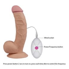 Lovetoy Lovetoy Dildo FLEXIBLE vibrační přísavka 20 cm