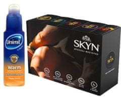 Lifestyles Skyn Unimil SKYN KONZERVAČNÍ SET 45ks + Gel BONUS