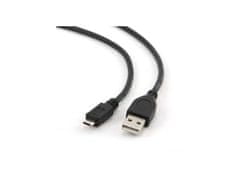 kabel USB2.0 - microUSB, 3m, černý