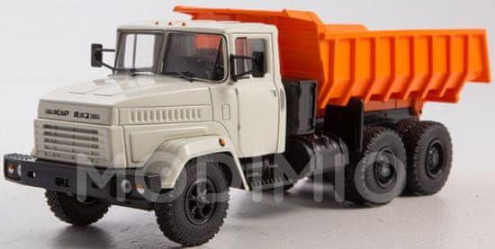 Modimio MODIMIO - KRAZ-6510, sklápěčka, šedo-oranžová, 1/43