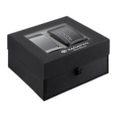 ZAGATTO kožený pásek černý + dvě přezky ATM Box Set 1 velikost XL
