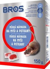 Návnada Bros, na myši a potkany, měkká, 150 g