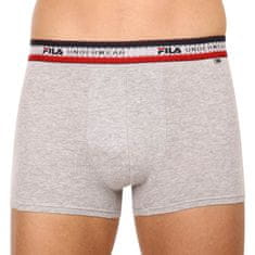 FILA 3PACK pánské boxerky šedé (FU5059/3-400) - velikost M