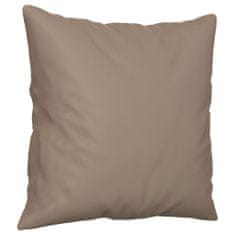 Greatstore Polštáře 2 ks taupe 40 x 40 cm tkanina z mikrovlákna