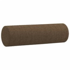 Greatstore Polštáře 2 ks hnědá Ø15x50 cm textil