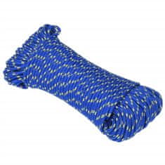 Vidaxl Lodní lano modré 4 mm 100 m polypropylen