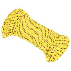 Greatstore Lodní lano žluté 5 mm 50 m polypropylen