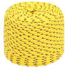 Greatstore Lodní lano žluté 10 mm 50 m polypropylen