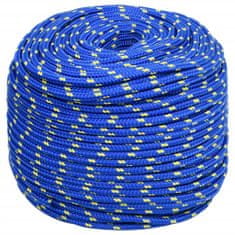 Greatstore Lodní lano modré 8 mm 250 m polypropylen