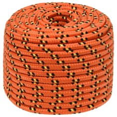 Greatstore Lodní lano oranžové 12 mm 100 m polypropylen