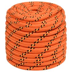 Greatstore Lodní lano oranžové 16 mm 250 m polypropylen