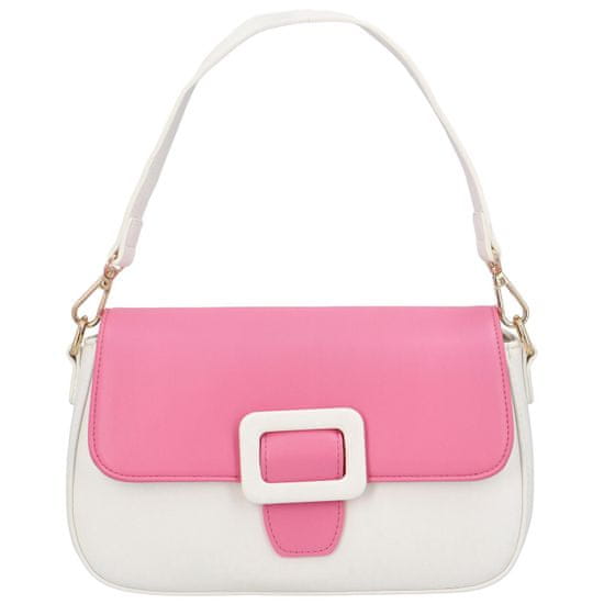 DIANA & CO Dámská koženková crossbody kabelka Rainbow, fuchsiová