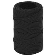 Greatstore Lodní lano celočerné 2 mm 25 m polypropylen