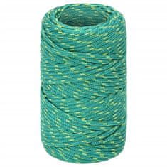 Greatstore Lodní lano zelené 2 mm 25 m polypropylen