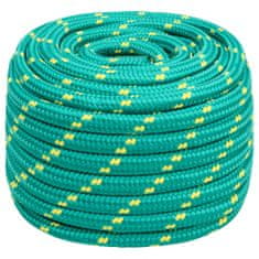 Greatstore Lodní lano zelené 20 mm 25 m polypropylen