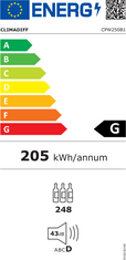 Climadiff CPW250B1 Víceúčelová archivační vinotéka