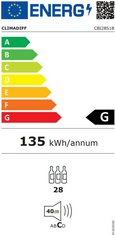 Climadiff CBI28S1B Vestavná jednozónová vinotéka