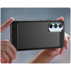 IZMAEL Pouzdro Carbon Bush TPU pre Samsung Galaxy A54 - Tmavě Modrá KP24602