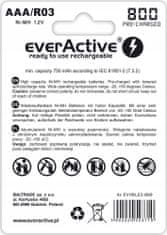 everActive Nabíjecí baterie AAA SilverLine 800mAh Ni-MH 4ks.