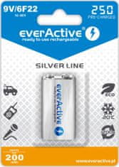 everActive Nabíjecí baterie SilverLine 9V 250mAh NiMH 1 ks.