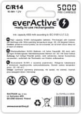 everActive Nabíjecí baterie Professional Line R14 5000mAh Ni-MH 2 ks.