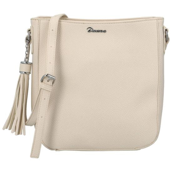 Tessra Milano Dámská koženková crossbody Milada, béžová