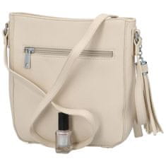 Tessra Milano Dámská koženková crossbody Milada, béžová